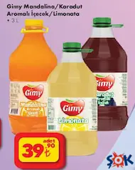 GİMY MANDALİNA/KARADUT AROMALI İÇECEK/LİMONATA 3 L fiyat ve kampanya bilgisi